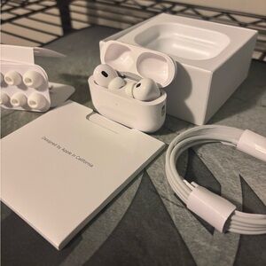 Apple AirPods Gen 2 Pro’s White Wireless Earbuds with Charging Case